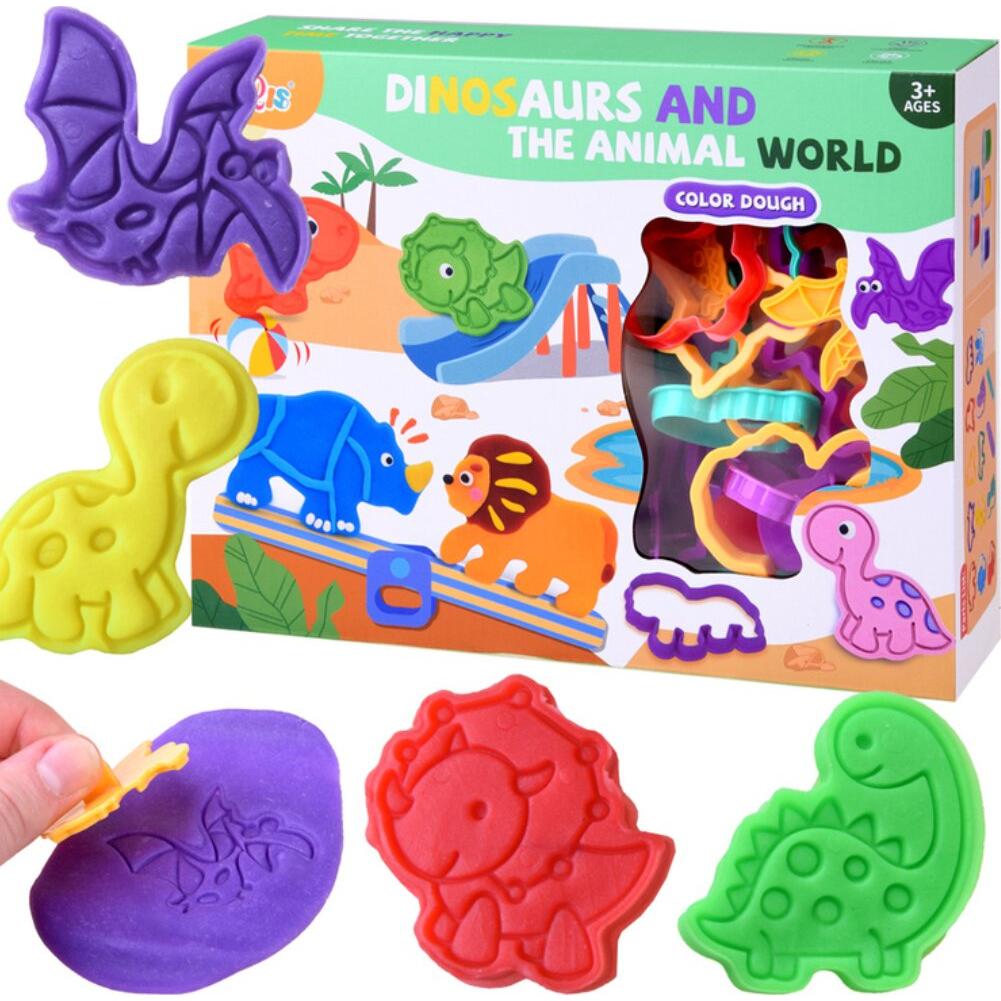 Jokomisiada PIXINO Dinosaurier Knet- und Stanzset