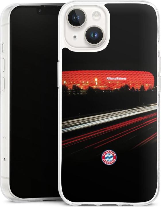 Produktbild DeinDesign Silikon Hülle für Apple iPhone 14 Handyhülle Case Smartphone Schutzhülle FC Bayern München FCB (Apple iPhone 14)