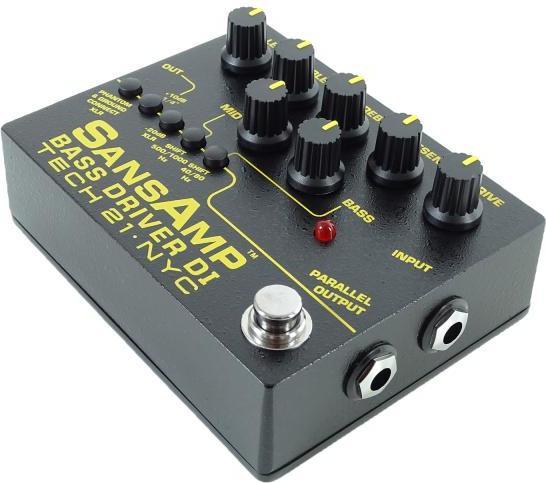 Actual product image tech21 SansAmp Bass Driver DI V2 preamp pedal with XLR cable (Bass)