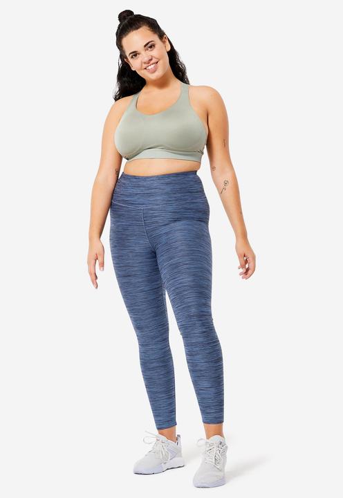 Produktbild Decathlon Bustier starker Halt verstellbare Pads - salbeigrün (M)