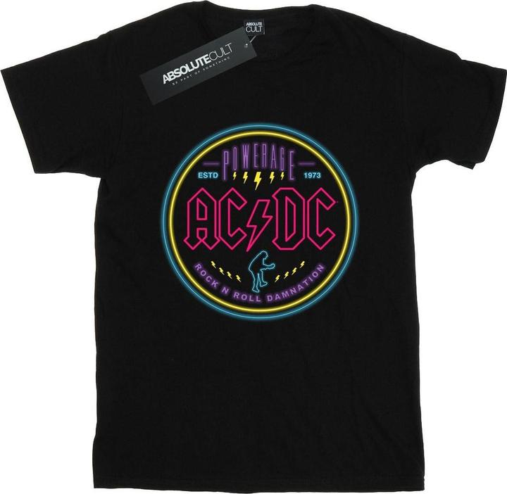 Produktbild AC/DC Kreis Neon Baumwolle Boyfriend TShirt (XL)