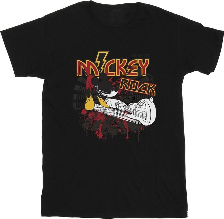 Actual product image Disney Mens Mickey Mouse Smash Guitar Rock T-Shirt (L)