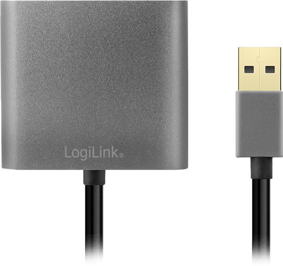Produktbild LogiLink USB 3.0 zu (VGA, HDMI, 6.40 cm)