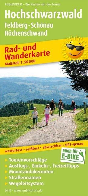 Actual product image PublicPress Cycling and hiking map Upper Black Forest