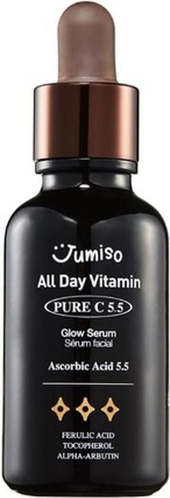 Produktbild Jumiso All Day Vitamin Pure C 5.5 mit L-Ascorbinsäure, Ferulasäure, Tocopherol und Alpha Arbutin (30 ml)