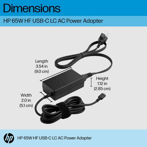 Produktbild HP 65W Halogen Free LC USB-C AC Adapter (65 W)