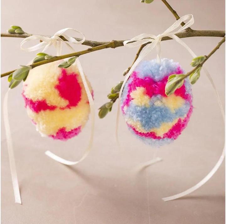 Actual product image Creativ Company Craft set pom-pom eggs assorted colours