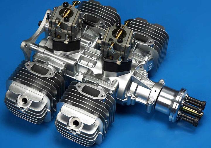 Actual product image DLE Engine DLE Engines DLE 222 4-Zylinder Benzin Motor "Original" mit Inspektion