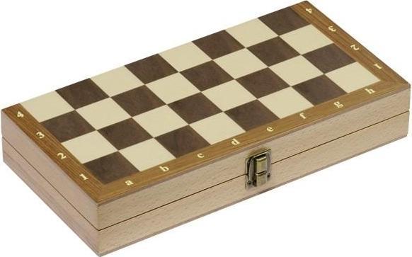 Actual product image Goki Chess set in wooden hinged case