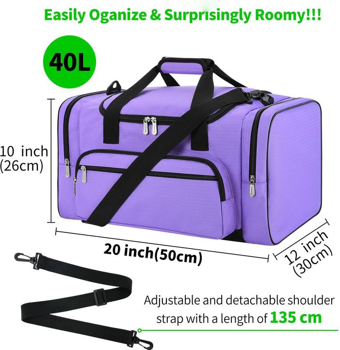 Produktbild Only-Bags.Store Sporttasche Reisetasche Fitnesstasche mit Schulterriemen Wochenendtasche