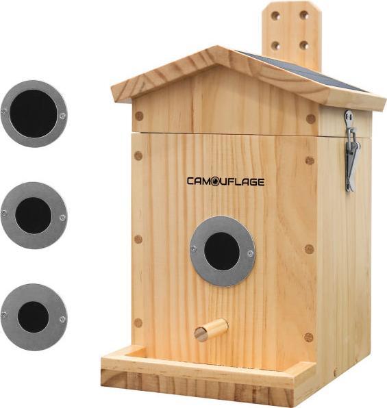 Actual product image WildcameraXL Camouflage bird house EZ Nesteye, Basic colour: Brown, Species: Bird