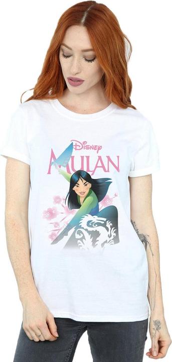 Actual product image Disney Womens/Ladies Mulan My Own Hero Cotton Boyfriend T-Shirt (L)