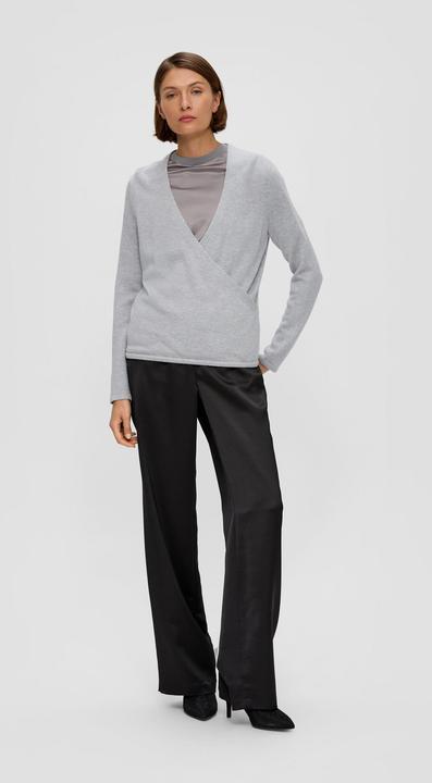 Image du produit s.Oliver Strickpullover Strickpullover in Wickeloptik mit feinen Pailletten (34)