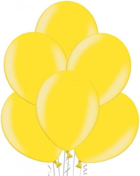 Actual product image Belbal Balloon metallic yellow, Ø 30 cm, 50 pieces (50 x)