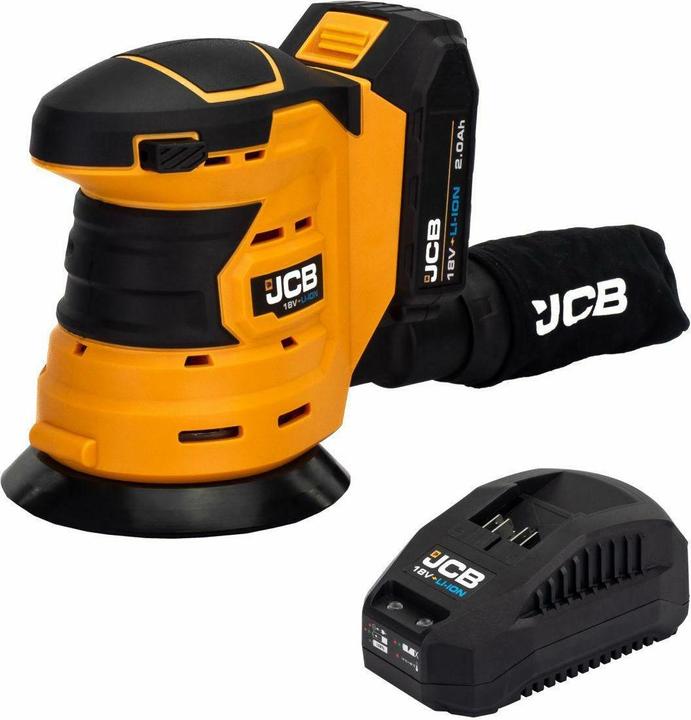 Produktbild GCS JCB SZLIFIERKA MIMOŚRODOWA 18V 125mm 1x2,0Ah TORBA (Exzenterschleifer)