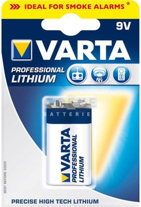 Actual product image Varta ULTRA Lithium (1 pcs., 9V Block, 1200 mAh)
