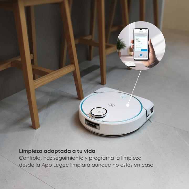 Actual product image Hobot 4-in-1 Robot Vacuum and Mop with 1300 scrubs/min, 4900 Pa suction, carpet detection (4900 Pa, Wiping cloth)