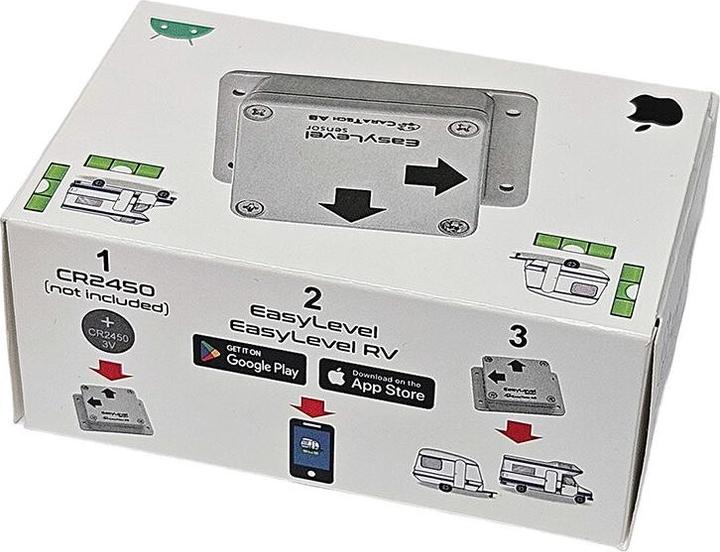 Produktbild CaraTech EasyLevel Digitale Wasserwaage – für Wohnwagen & Wohnmobile