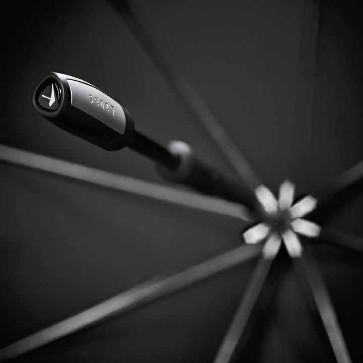 Actual product image Senz Stick Storm Umbrella, Large, Pure Black
