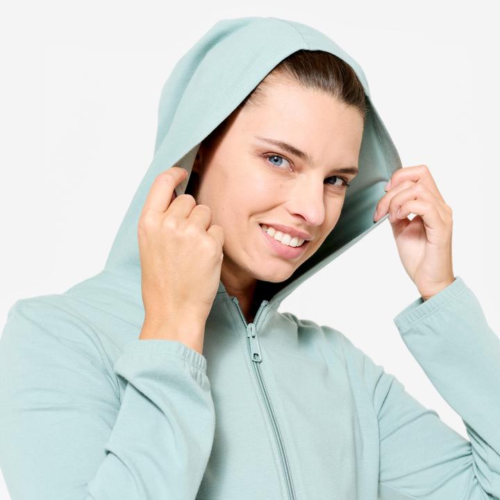 Produktbild Domyos Kapuzenjacke Damen - grün (S)