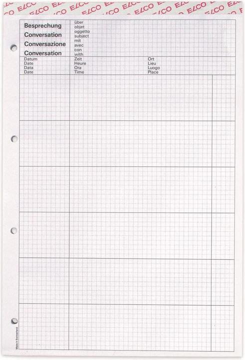 Actual product image Elco Notepad meeting A4 perforated, 5 pieces (A4)