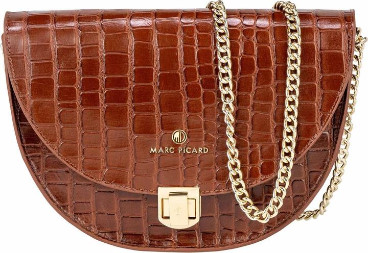 Produktbild Marc Picard Croco Shoulder Bag Moon