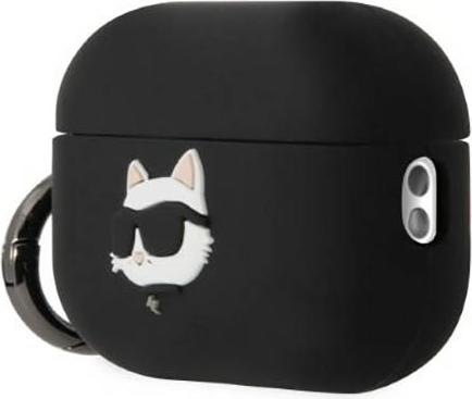 Actual product image Karl Lagerfeld Airpods Pro 2 Logo NFT Choupette Head Silicone Case (Headphone bag)
