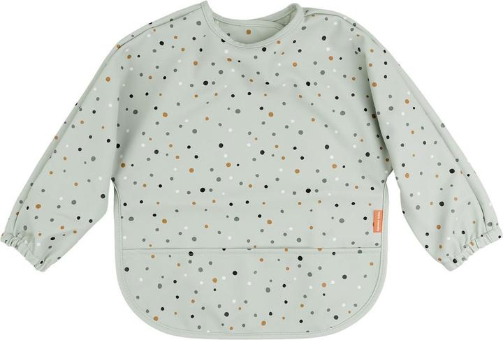 Done by Deer Ärmeltaschen-Lätzchen Happy dots Grün