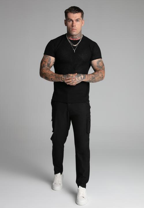 Produktbild Siksilk Textured Muscle Fit T-Shirt (L)