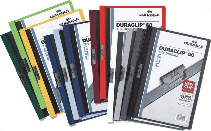 Produktbild Durable Klemmmappen DURACLIP, DIN A4, Kunststoff, mit Clip (A4, 25x)