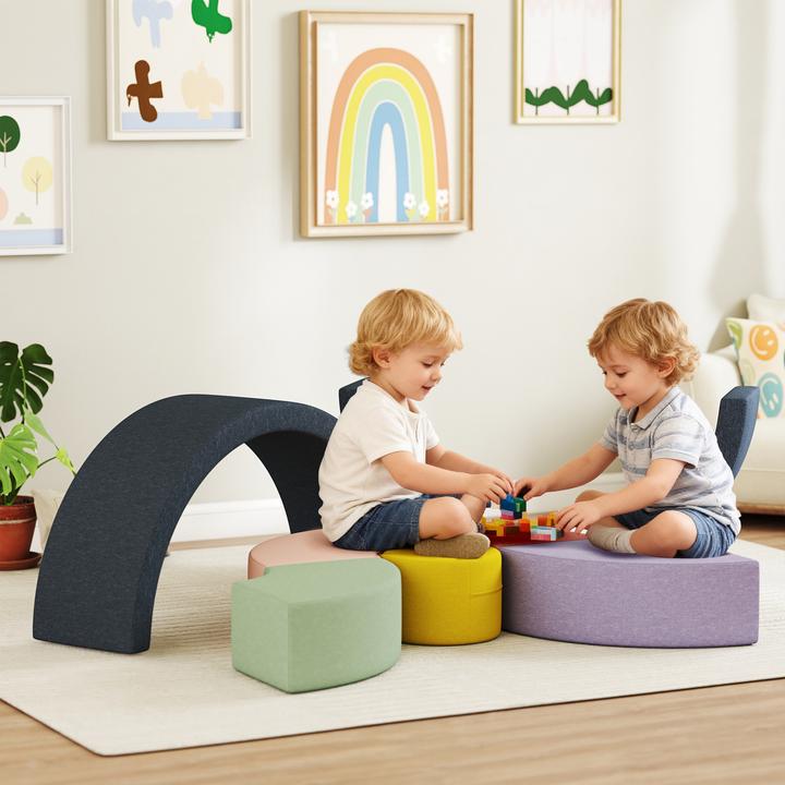 Image du produit Aiyaplay Softbausteine Cord, Schaumstoff Mehrfarbig