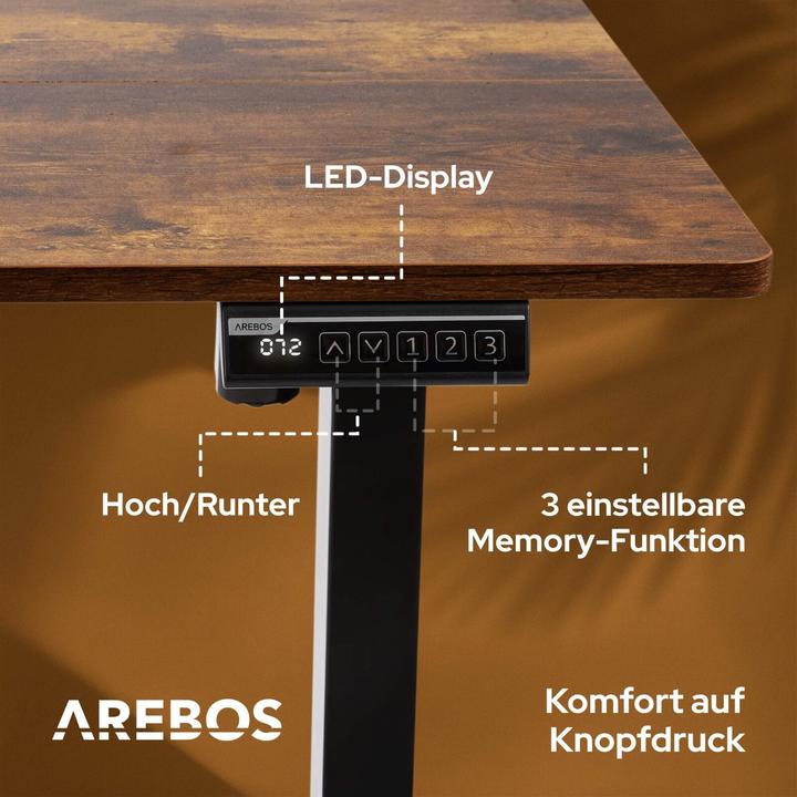 Actual product image Arebos Schreibtisch (160 x 80 x 72 cm)
