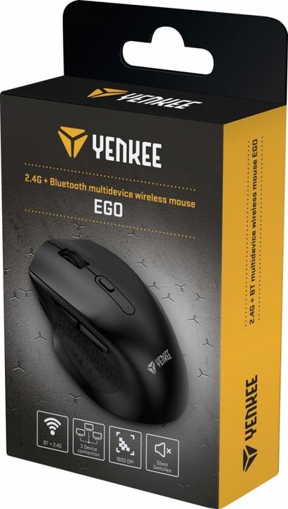 Actual product image Yenkee Wireless mouse YMS 2050BK EGO Optic 1600DPI DUAL WL+B (Wireless)