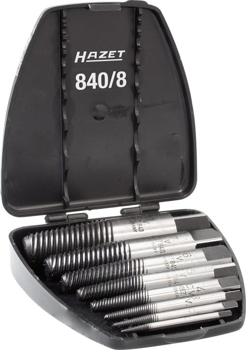 Actual product image HAZET Screw extractor set 840/8 ∙ Number of tools: 8