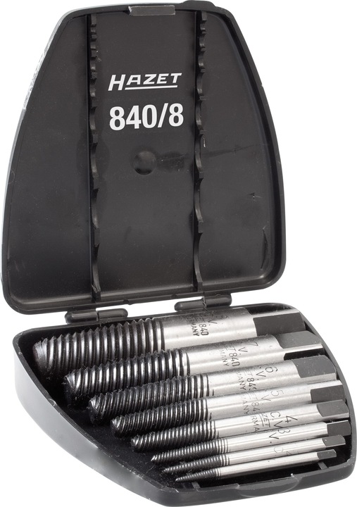 Image du produit HAZET Jeu d'extracteurs des vis 840/8 ∙ Nombre d'outils : 8
