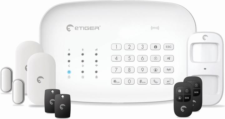 Image du produit eTiger S5 Smart Home Draadloos Alarmsysteem - WIFI - GSM functie - Inclusief Accessoire pakket