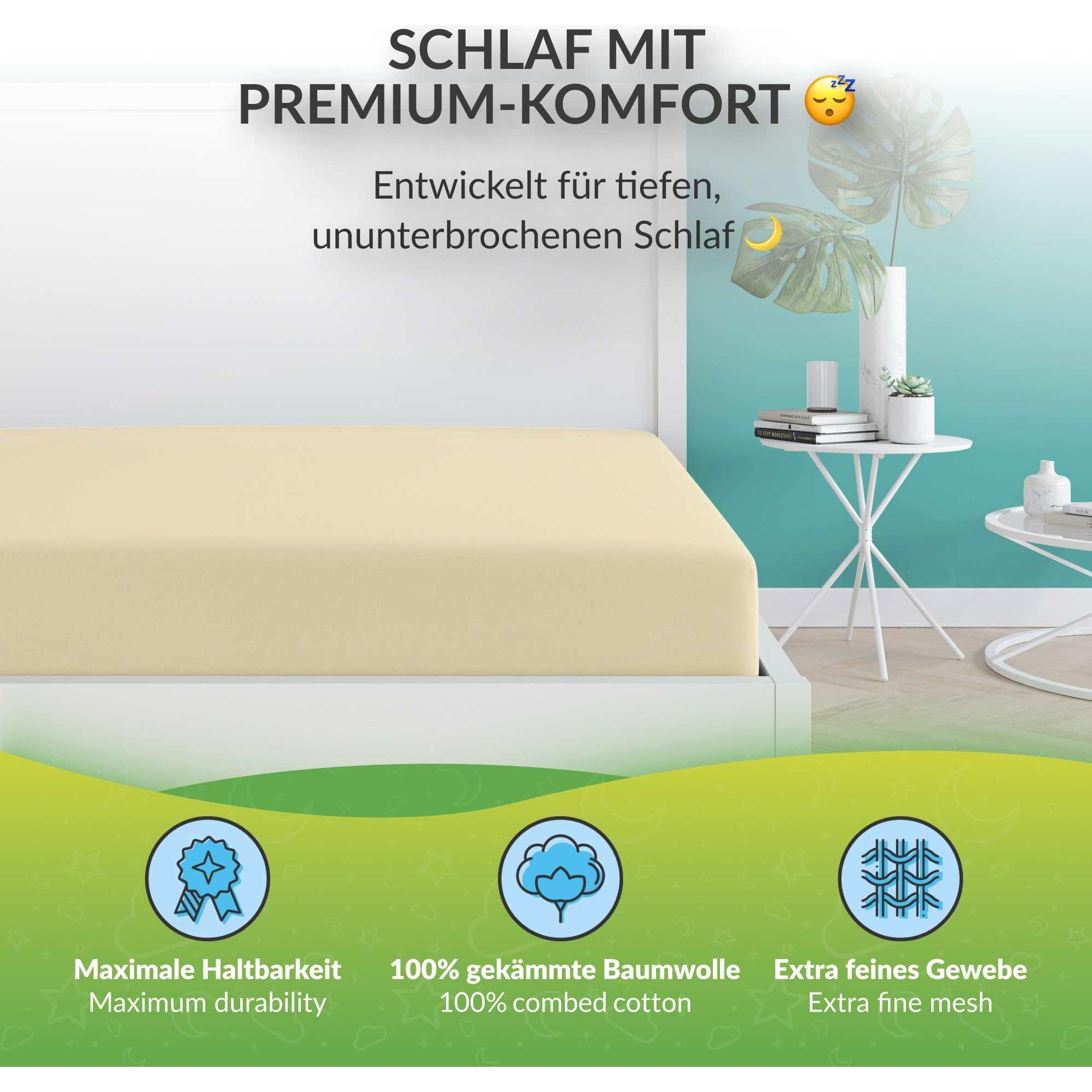 Thumbnail - Etérea, Fixleintuch, Premium (200 x 200 cm, 180 x 200 cm)