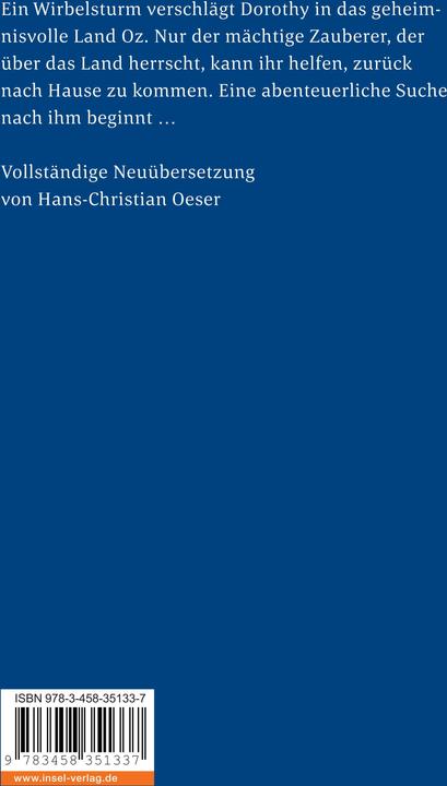 Produktbild Der Zauberer von Oz (Deutsch, Frank L. Baum, Hans-Christian Oeser, Lyman Frank Baum, 2009)