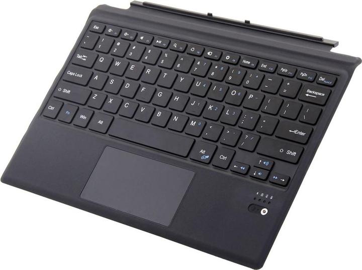 Produktbild Apfelkiste Magnetische Bluetooth Tastatur für Microsoft Surface Pro 7 / 6 / 5 / 4 / 3 - Schwarz (Eng. Int., Kabellos)