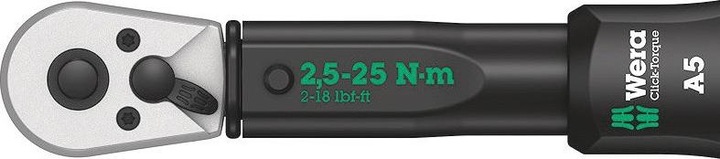 Actual product image Wera Click-Torque A 5 (1/4", 2.50 Nm, 25 Nm)