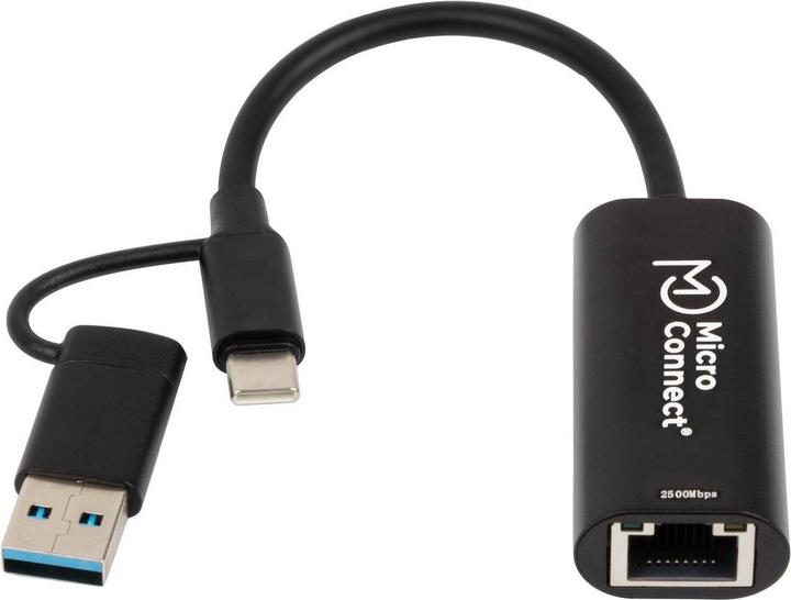 Immagine prodotto MicroConnect Da USB-C/A a RJ45 2.5G (USB-C, RJ45 (1x))