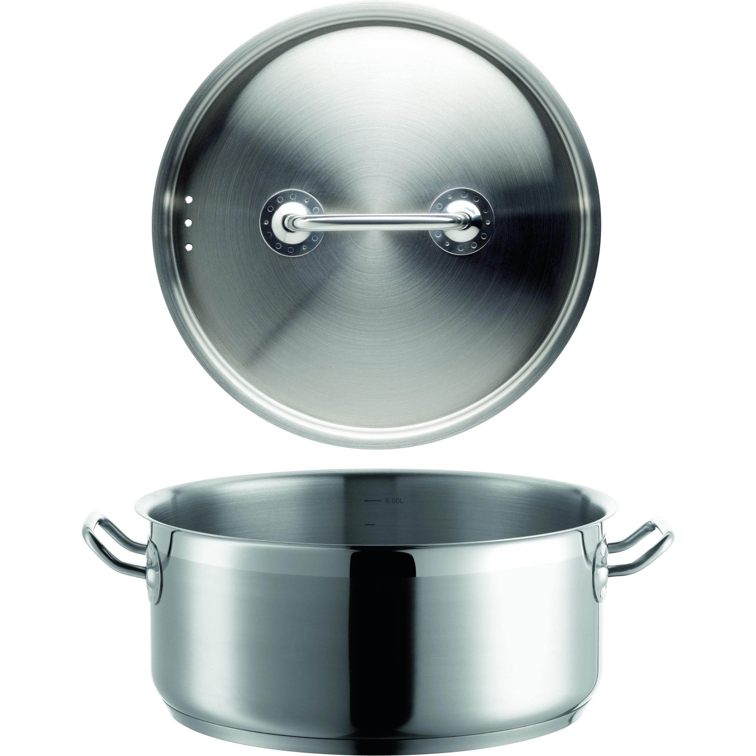 Mäser Professional, Pfanne + Kochtopf, Silber
