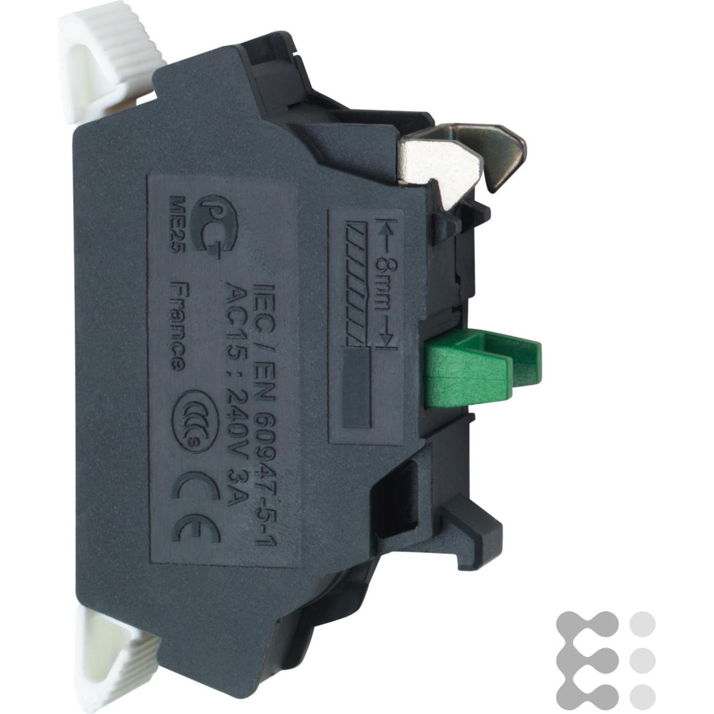 Schneider Electric Hilfsschalter 1 Schließer, Taster + Schalter, Schwarz