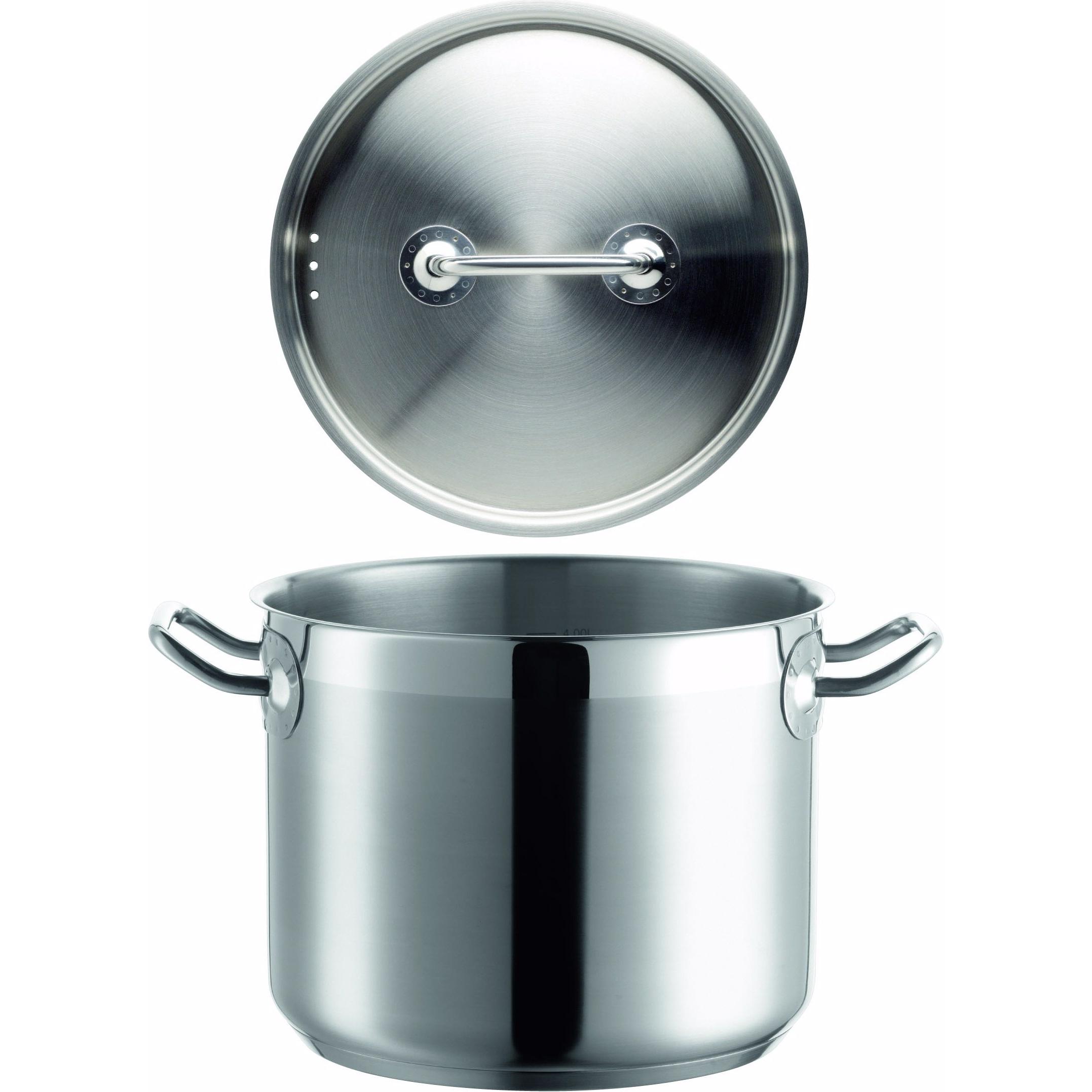 Mäser Professional, Pfanne + Kochtopf, Silber