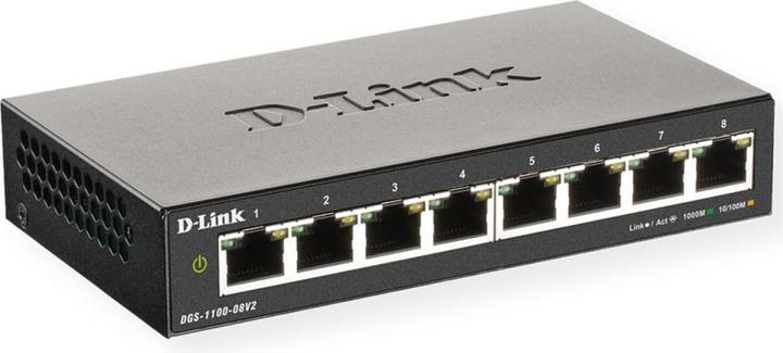 Actual product image D-Link DGS-1100-08V2/E (8 Ports)