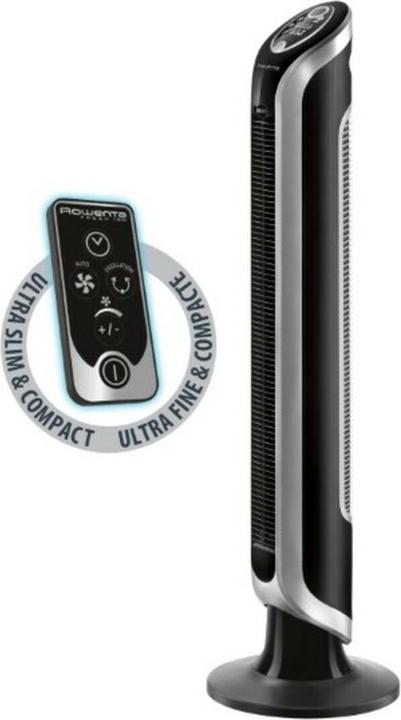 Produktbild Rowenta Eole Infinite Turmventilator (VU6670), Schwarz (57 dB)