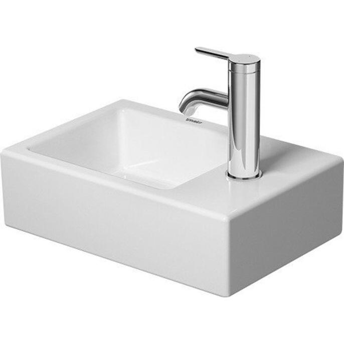 Duravit, Waschbecken, Möbelhandwaschbecken VERO AIR 380x250mm o ÜL m HLB 1 HL rechts weiss (250 mm, 380 mm)