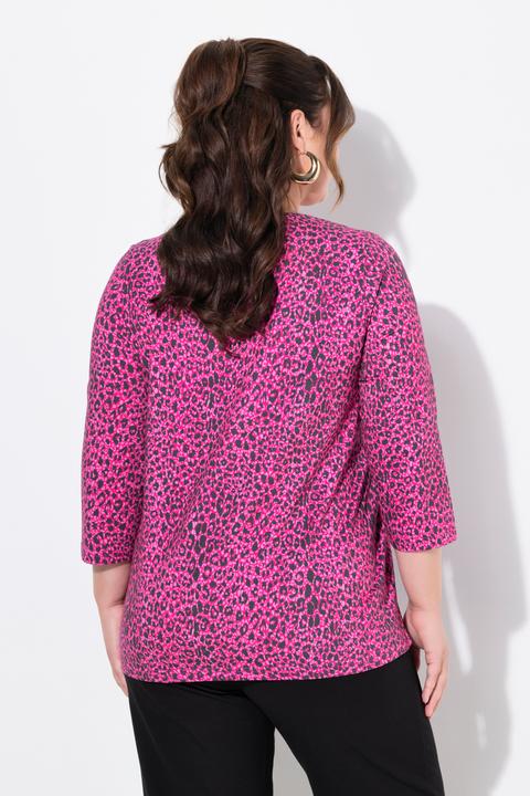 Produktbild Ulla Popken Longshirt, A-Linie, V-Ausschnitt, 3/4-Arm (68)