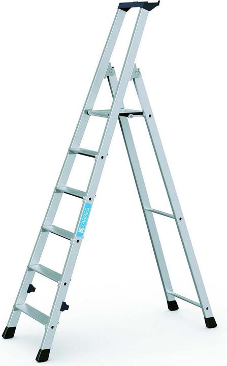Produktbild Zarges Stufenleiter klappbar, einseitig begehbar (Stehleiter, 203 cm)