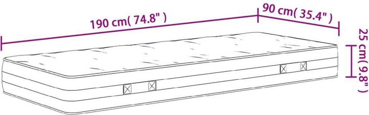 Immagine prodotto vidaXL Jerrie (90 x 190 cm)